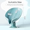 2 Pcs/Lot Creative Leaf-Shape Soap Holder,Self Draining Soap Dish Holder, Punch-Free Bar Soap Holder, with Suction Cup Soap Dish Suitable for Shower, Bathroom, Kitchen Sink(Grey+Green)